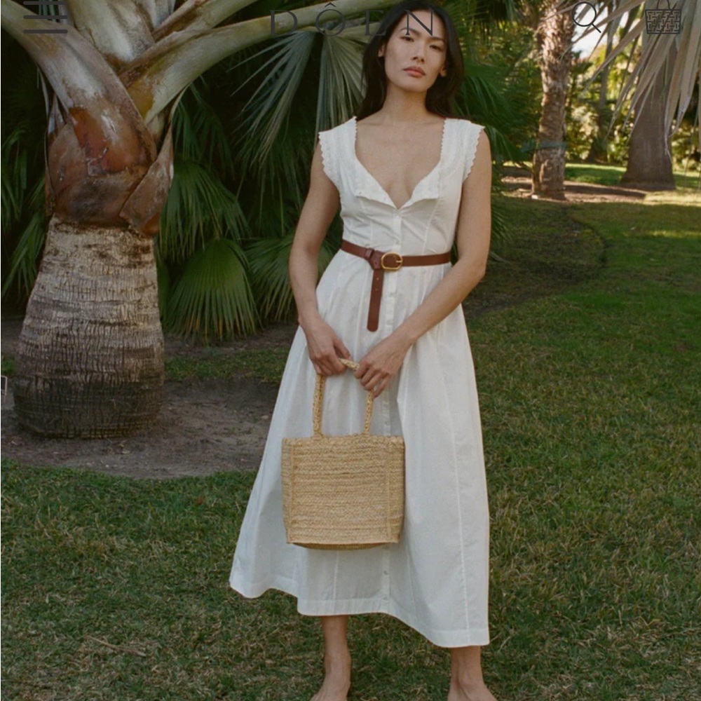 Doen Anneau Organic Cotton-Poplin Midi Dress